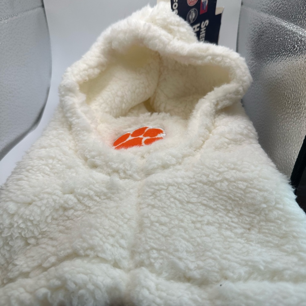 NWT Foco Clemson Football Sherpa White Winter Fleece Gaiter
